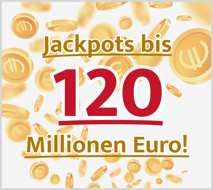 Bis zu 120 Millionen bei Eurojackpot